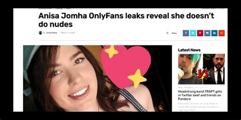 anisa johma leaks|Anisa Jomha OF leaks reveal she is tasteful